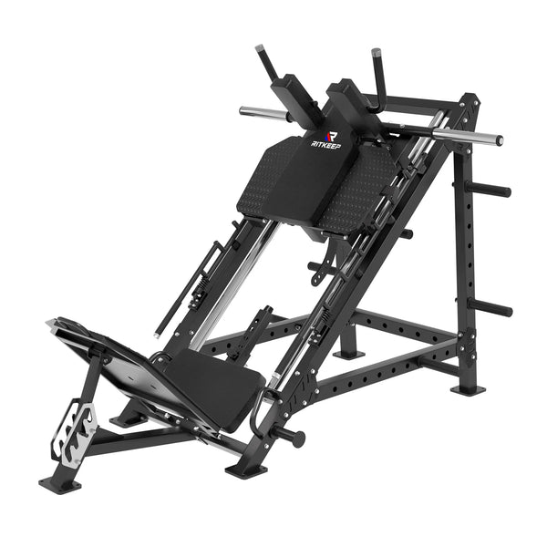 RitKeep Black Thunderbolt A10 Leg Press Hack Squat Machine for home gym