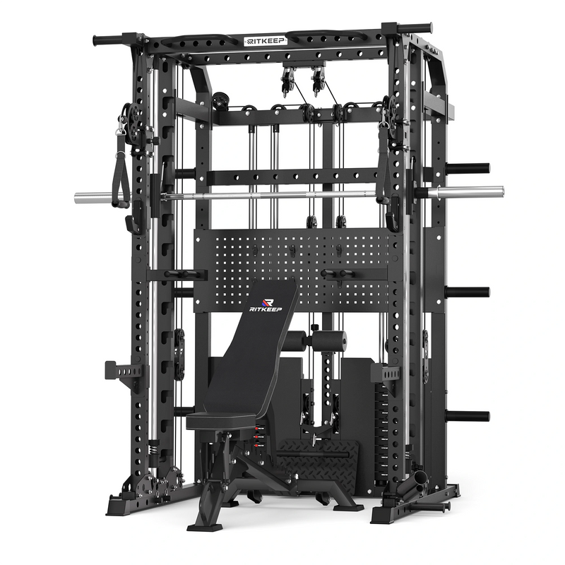 ANVIL S1 Unilateral and Bilateral Training Smith Machine with Rear Dual Weight Stack