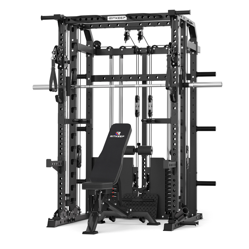 ANVIL S1 Unilateral and Bilateral Training Smith Machine with Rear Dual Weight Stack