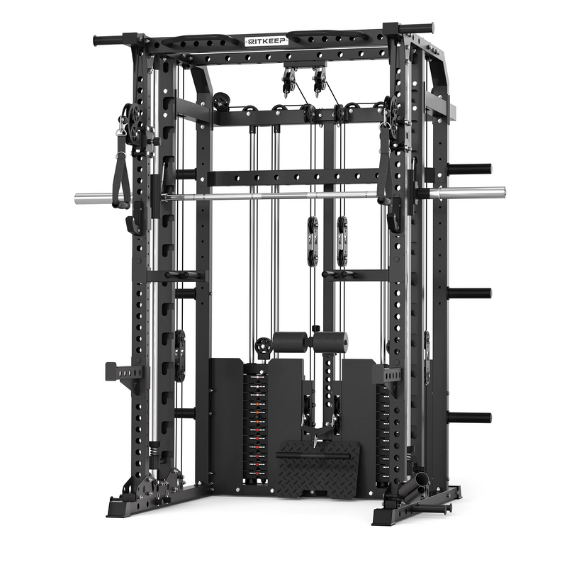 ANVIL S1 Unilateral and Bilateral Training Smith Machine with Rear Dual Weight Stack