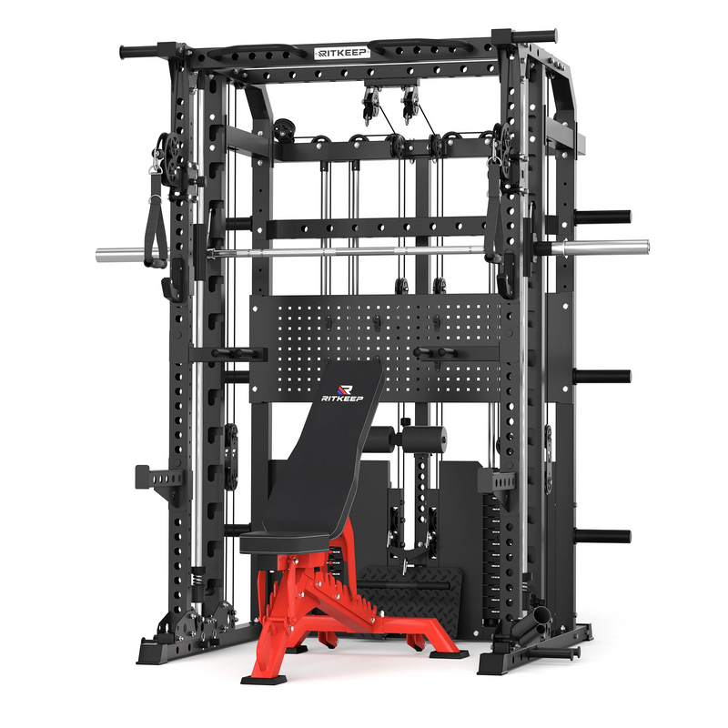 ANVIL S1 Unilateral and Bilateral Training Smith Machine with Rear Dual Weight Stack