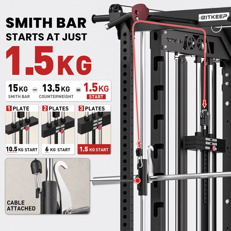 Nimitz N1 Smith Machine Couterbalanced Smith System