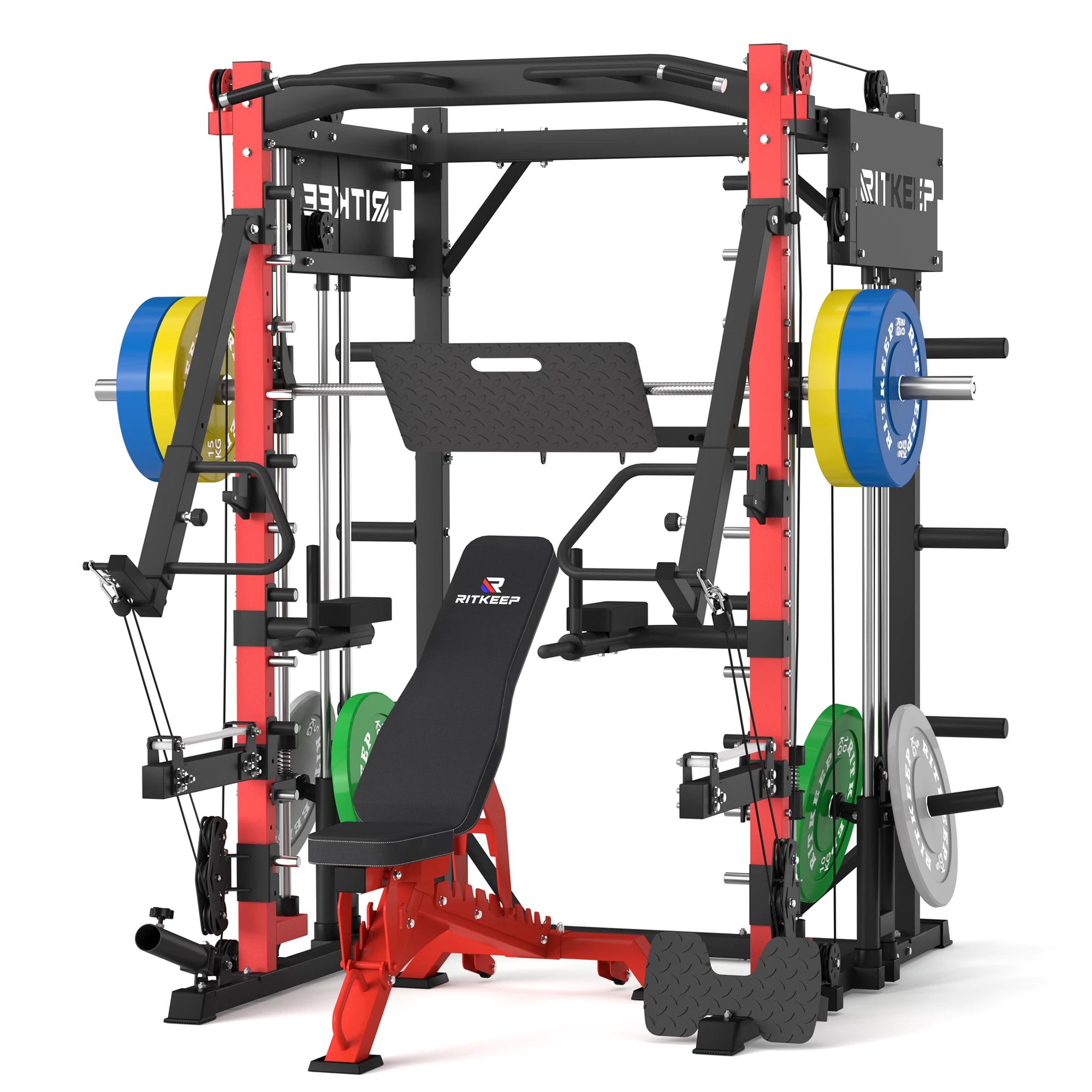 PMAX-4750 Dual Plate Loaded Squat Exercise Machine Gym Equipment Package