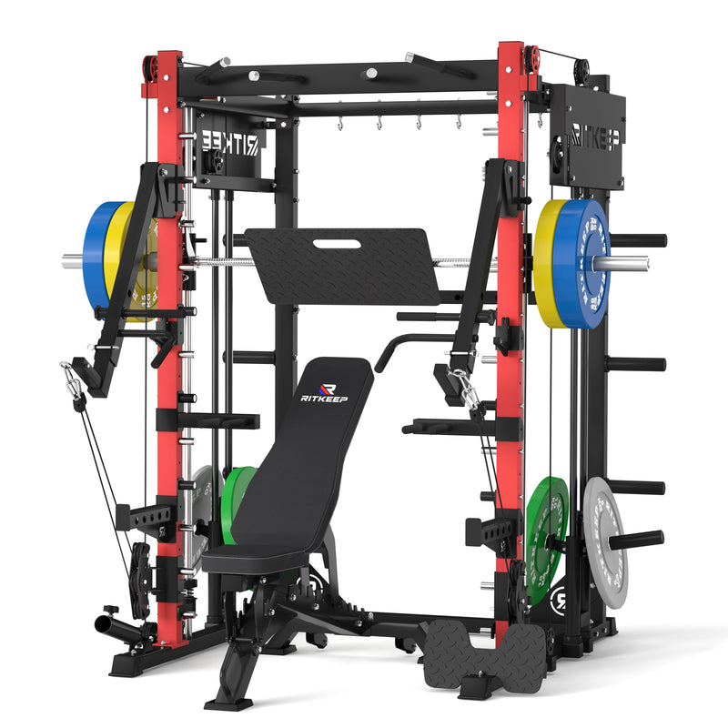 PMAX-4750 Dual Plate Loaded Squat Exercise Machine Gym Equipment Package