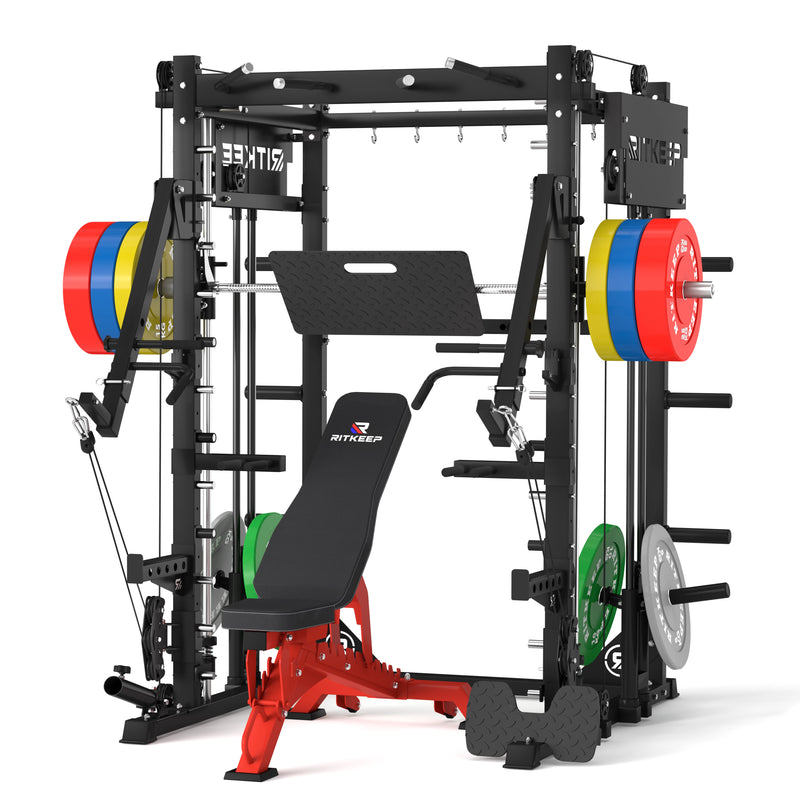 PMAX-4750 Dual Plate Loaded Squat Exercise Machine Gym Equipment Package