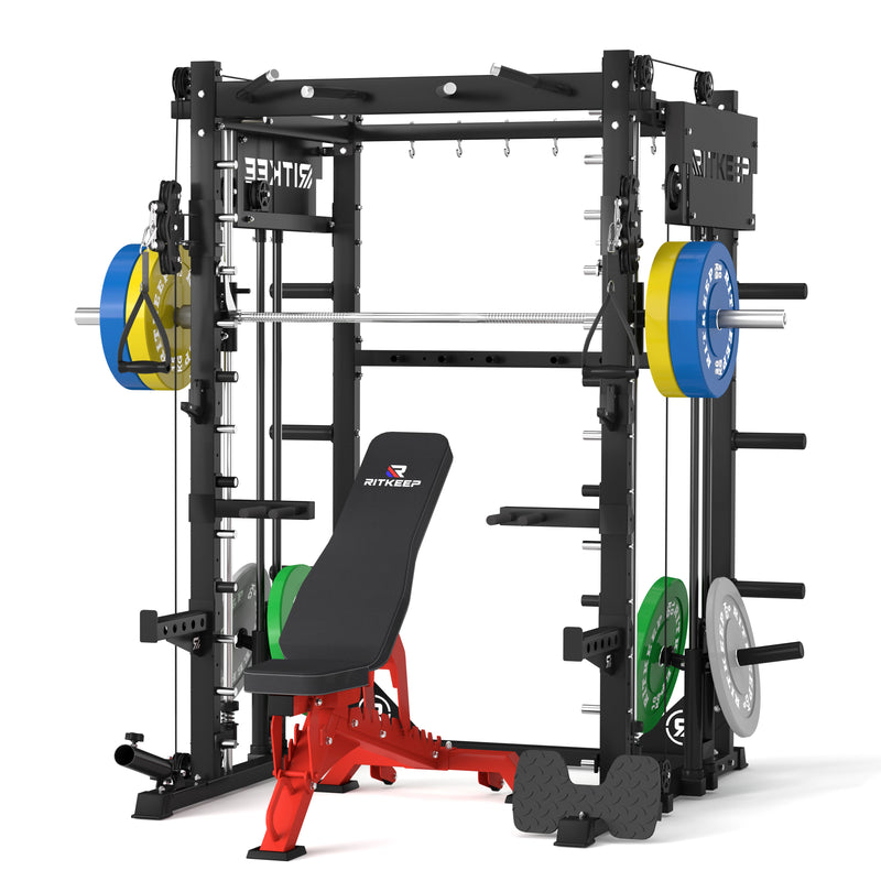 PMAX-4750 Dual Plate Loaded Squat Exercise Machine Gym Equipment Package