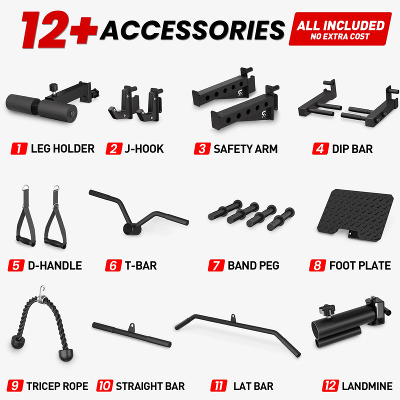 Ritkeep Anvil S1 All in one Smith machine with over 12 rack and cable attachments