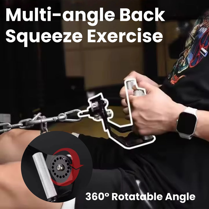 360° Rotating Multi-Grip Lat Pulldown Bar Combo for Cable Machine