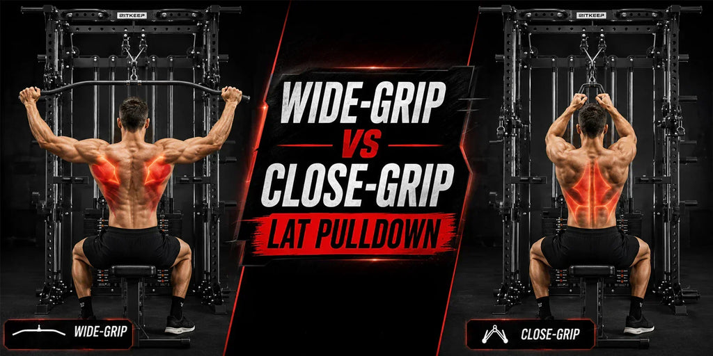 Close grip vs Wide Grip Lat Pulldown: Muscles, Differences & Guide