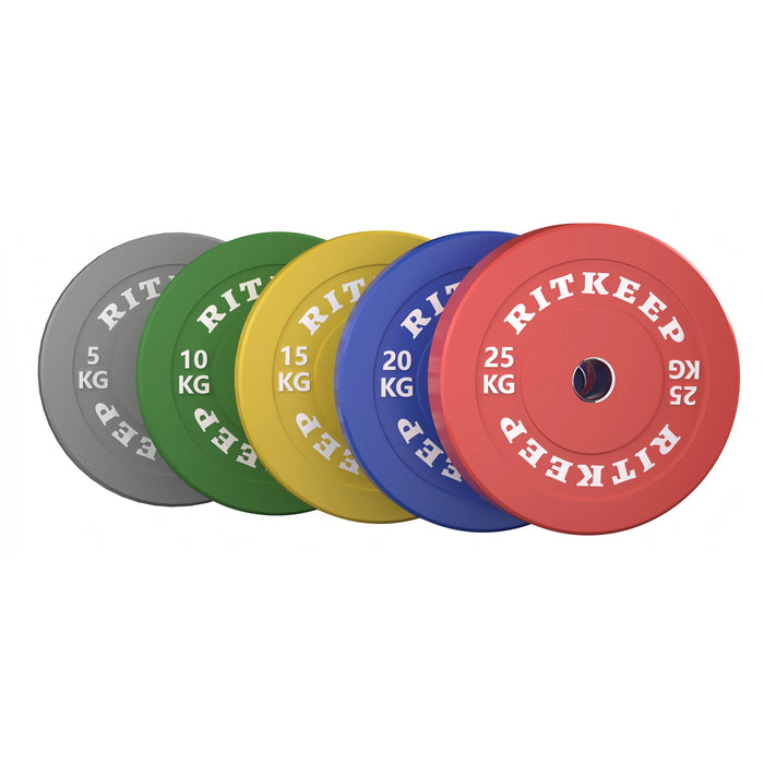 50mm Olympic Low Bounce Color Rubber Bumper Weight Plates