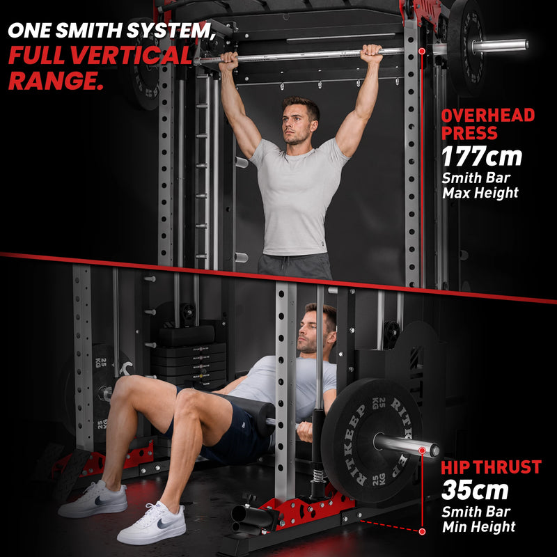 RitKeep 2026 PMAX-5600 Smith bar with Lower and higher adjustable range