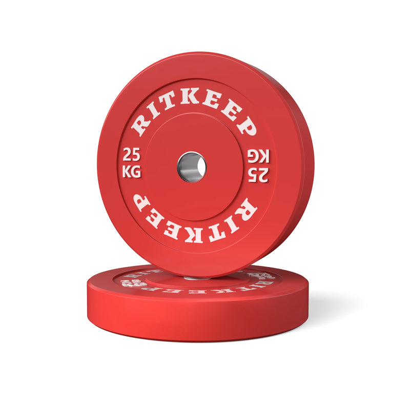 50mm Olympic Low Bounce Color Rubber Bumper Weight Plates