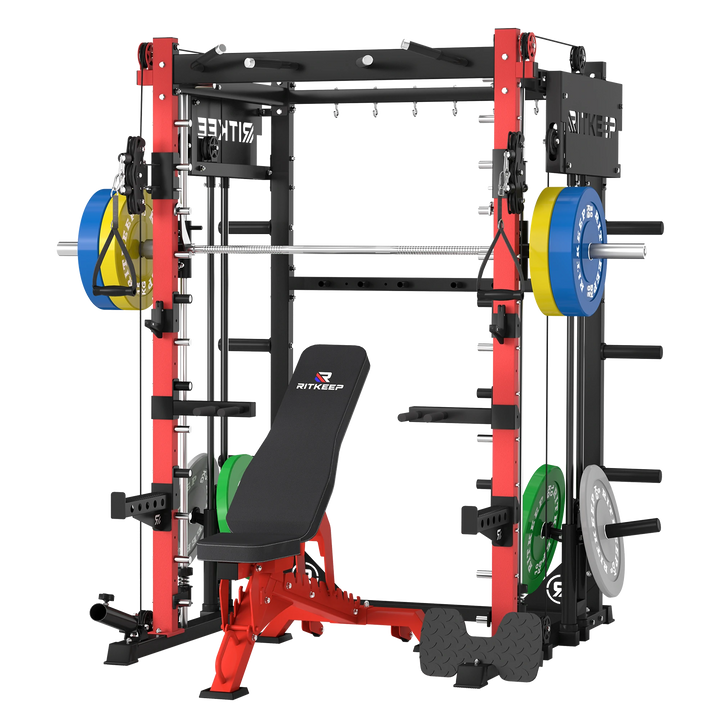 PMAX-4750 Dual Plate Loaded Squat Exercise Machine Gym Equipment Package