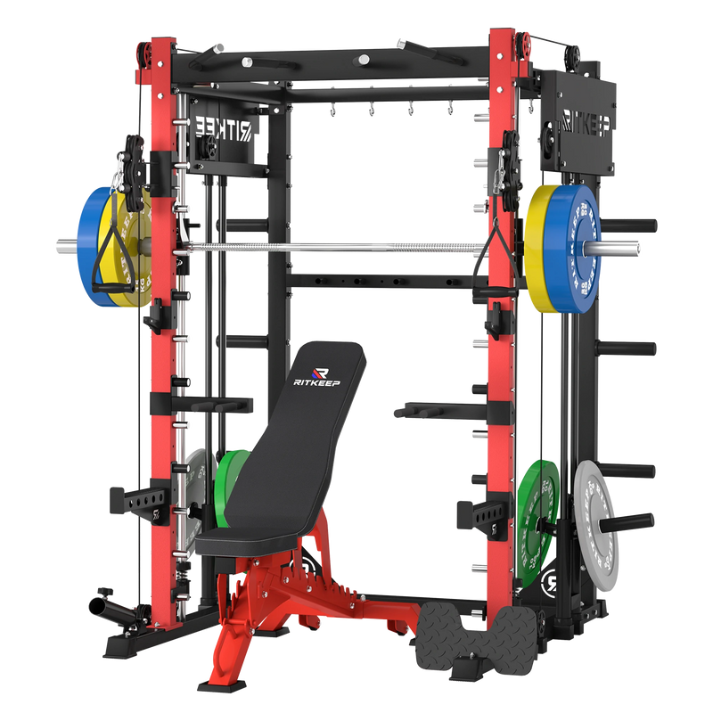 PMAX-4750 Dual Plate Loaded Squat Exercise Machine Gym Equipment Package