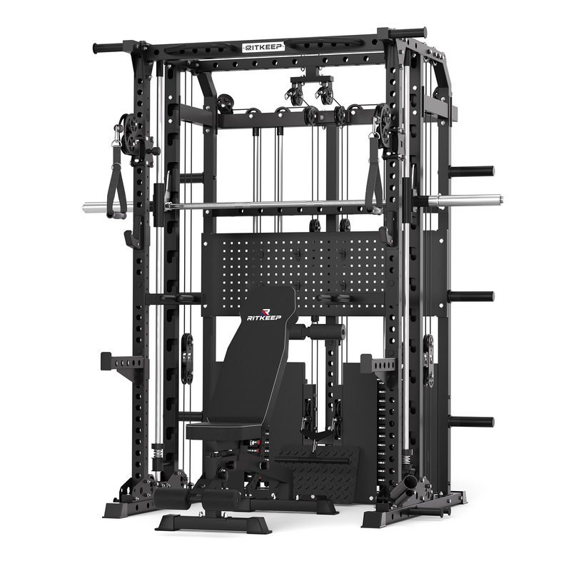 RitKeep Anivl S1 Smith Machine with rear weight stack Pro version plus RAB 2000 weight stack