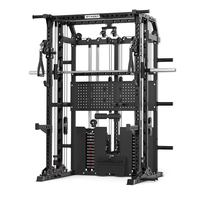 ANVIL S1 Unilateral and Bilateral Training Smith Machine with Rear Dual Weight Stack
