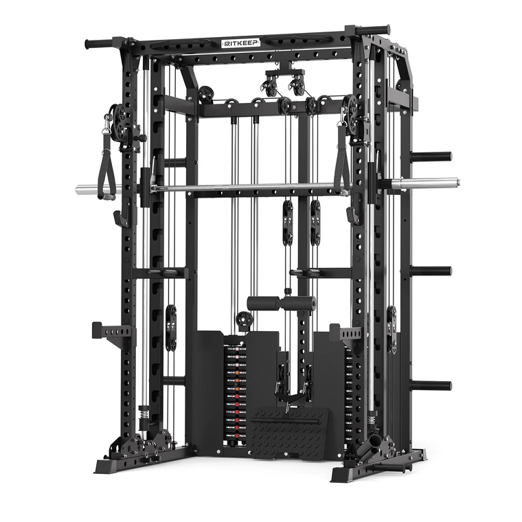 ANVIL S1 Unilateral and Bilateral Training Smith Machine with Rear Dual Weight Stack