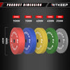 50mm Olympic Low Bounce Color Rubber Bumper Weight Plates
