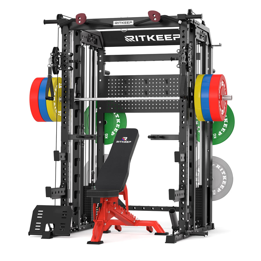 NIMITZ N1 Smith Machine with Bench & 150KG Plates