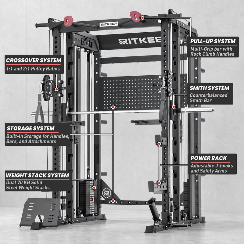 Nimitz N1 All in one Smith Machine 6 system details