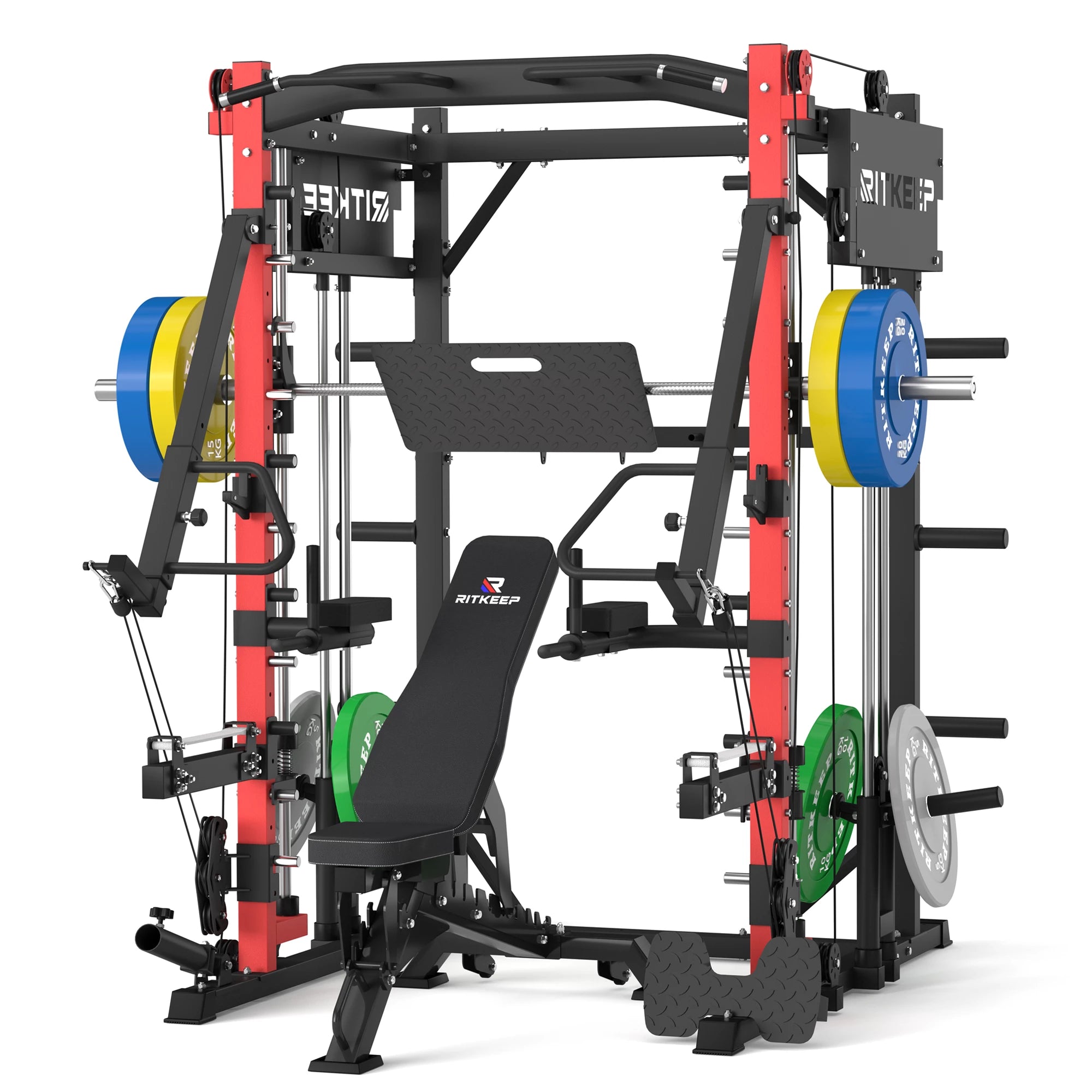 PMAX-4750 Dual Plate Loaded Squat Exercise Machine Gym Equipment Package