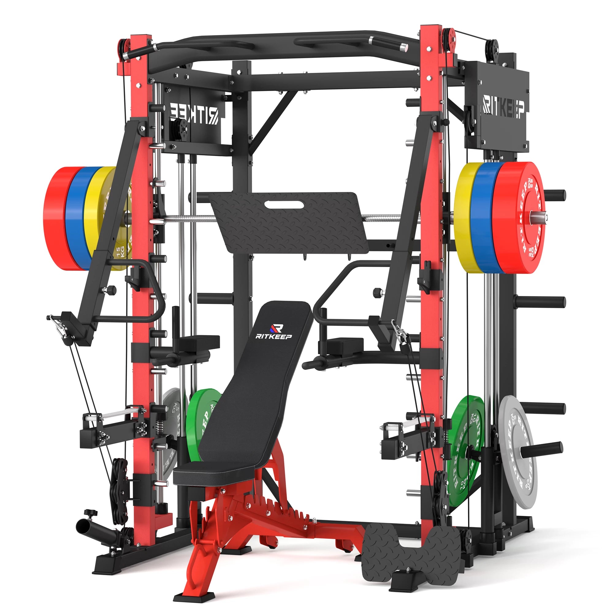 PMAX-4750 Dual Plate Loaded Squat Exercise Machine Gym Equipment Package