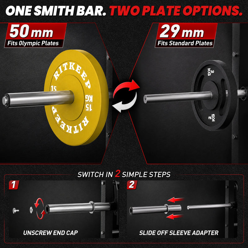 PMAX 5600 Home Gym Smith Machine - Integrated Weight System
