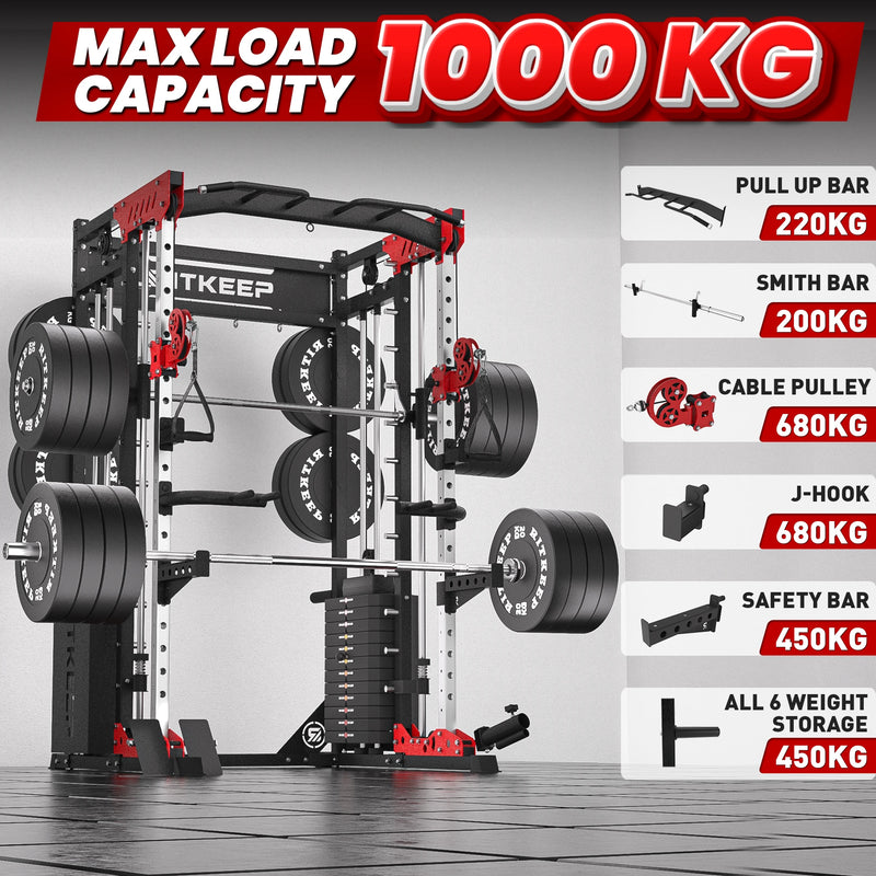 Ritkeep PMAX 5600 home gym smith machine weight capacity overview