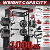 PMAX 5600 Smith Exercise Machine Trainer Pro Complete Home Gym Package