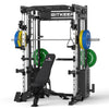 PMAX 5600 Smith Exercise Machine Trainer Pro Complete Home Gym Package