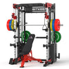 PMAX 5600 Smith Exercise Machine Trainer Pro Complete Home Gym Package