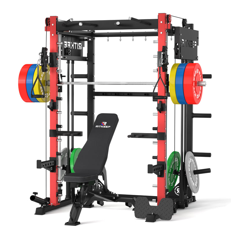 PMAX-4750 Dual Plate Loaded Squat Exercise Machine Gym Equipment Package