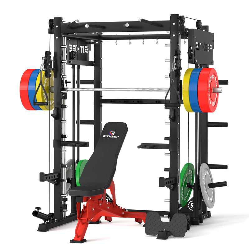 PMAX-4750 Dual Plate Loaded Squat Exercise Machine Gym Equipment Package