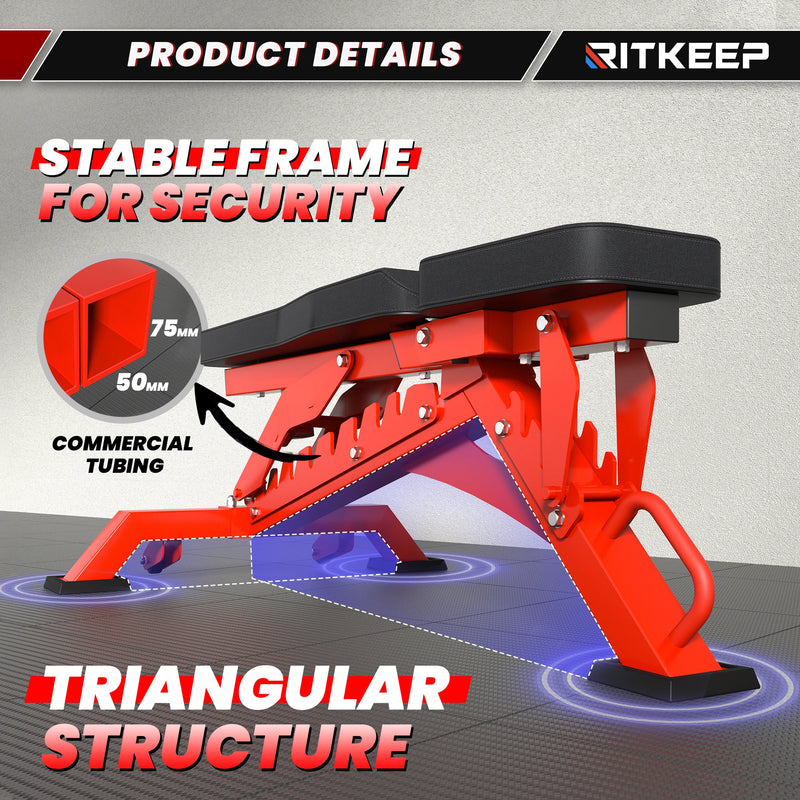 RAB-3000 Adjustable Heavy Duty Incline Weight Bench