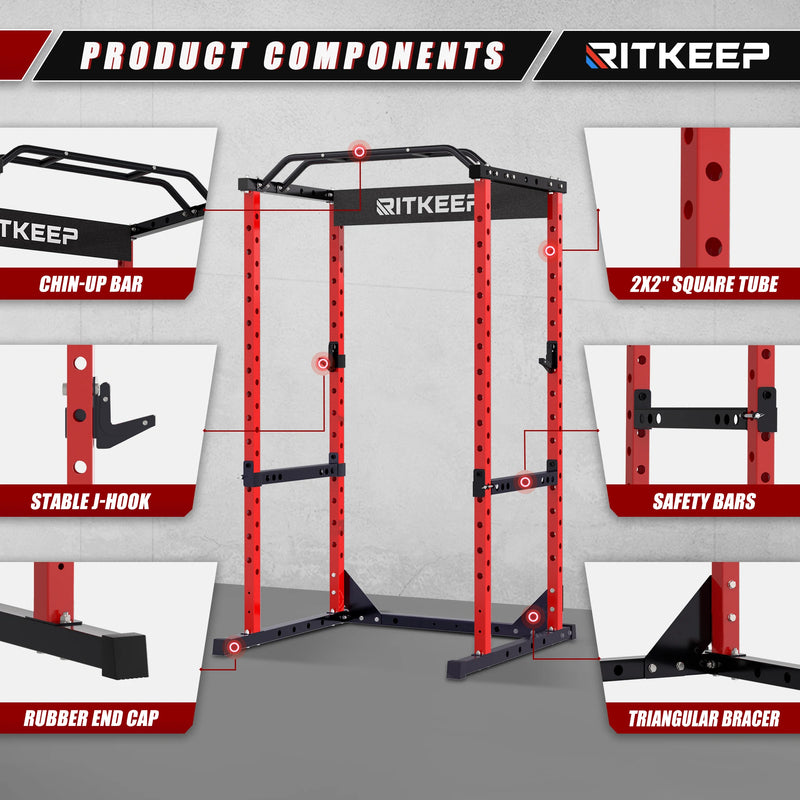 RMAX-2250 Standard Weightlifting Home Gym Squat Power Rack