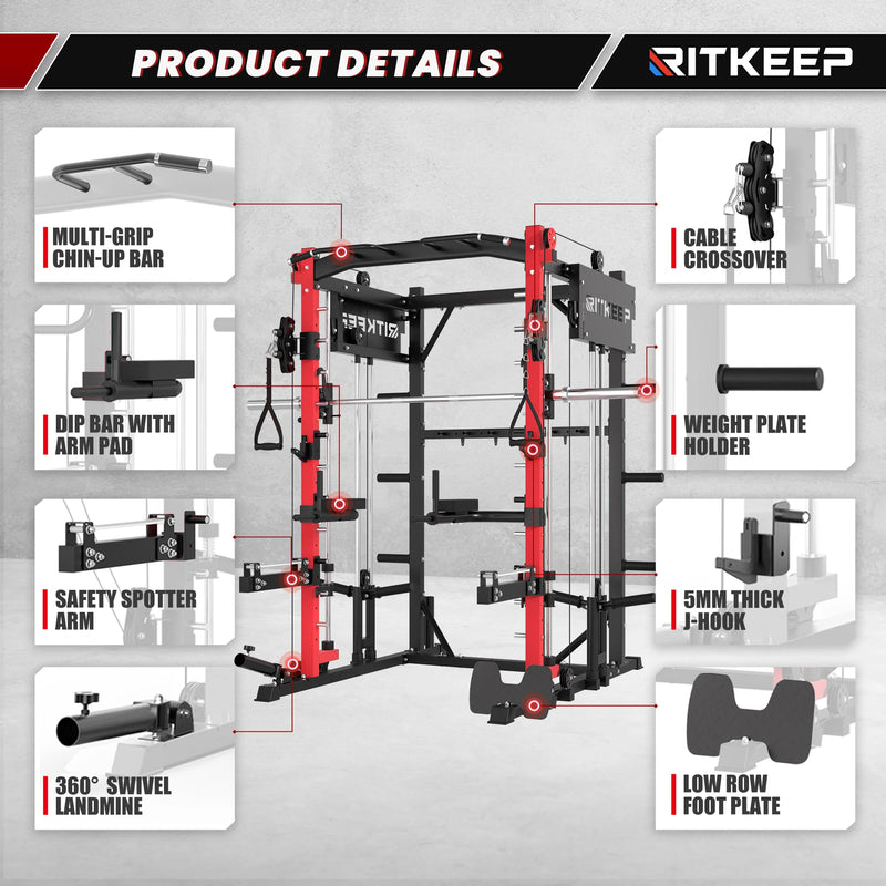 PMAX 4750 All-In-One Home Gym Smih Machine | Ritkeep – RitKeep (AU)