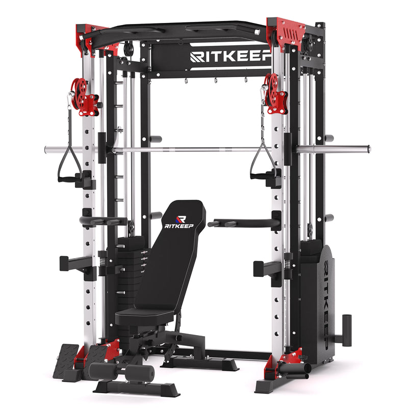 RitKeep PMAX-5600 all-in-one Smith machine and weight bench combo