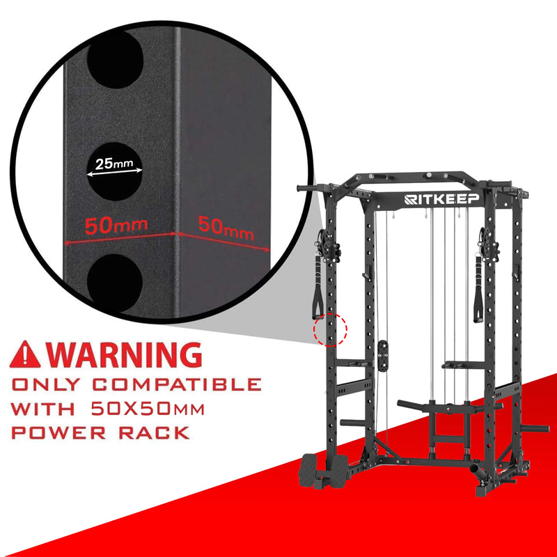 RitKeep 50x50mm Weight Plates Holder Power Rack Attachment (Pair)