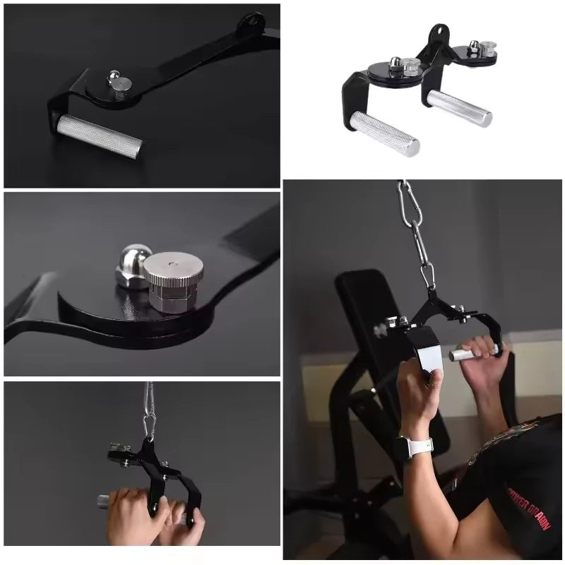 360° Rotating Multi-Grip Lat Pulldown Bar Combo for Cable Machine
