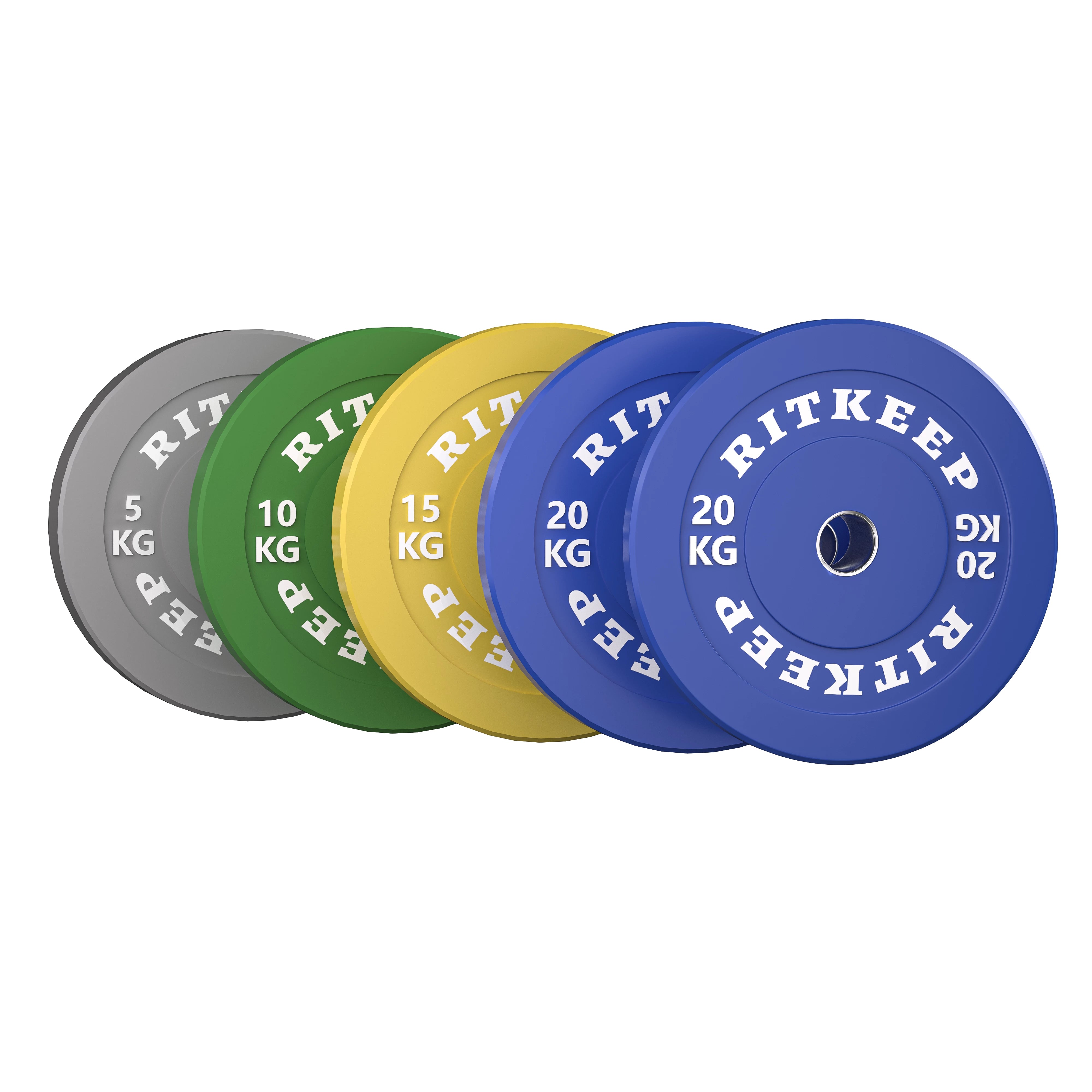 50mm Olympic Low Bounce Color Rubber Bumper Weight Plates